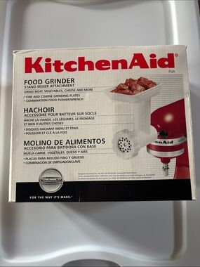 KitchenAid Red Food Grinder Stand Mixer Attachment